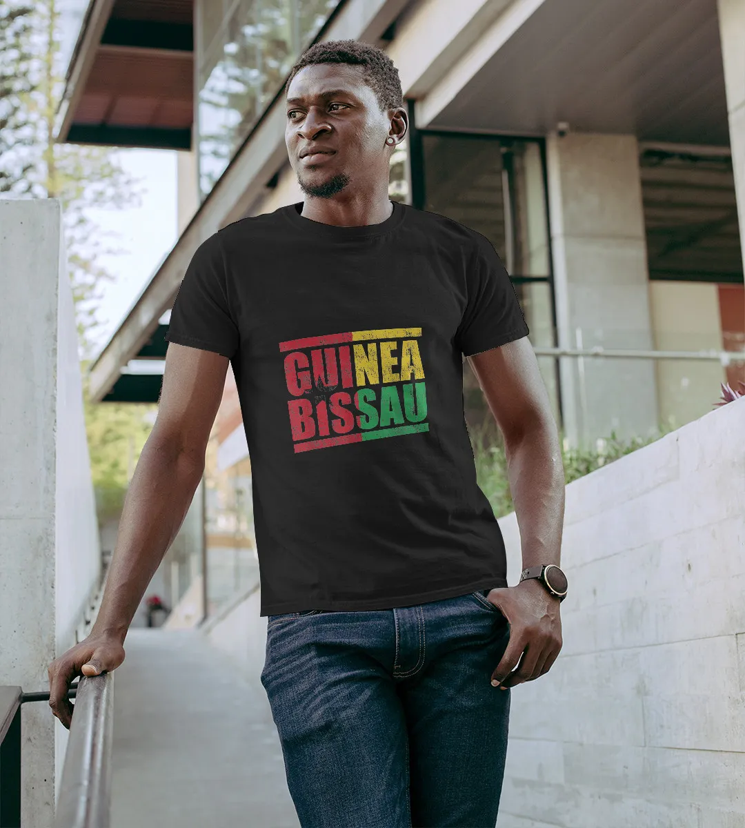 1sttheworld T-Shirt - Guinea Bissau T-Shirt Black A35