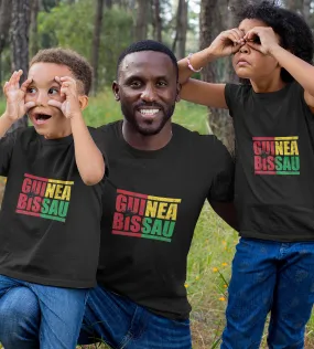 1sttheworld T-Shirt - Guinea Bissau T-Shirt Black A35