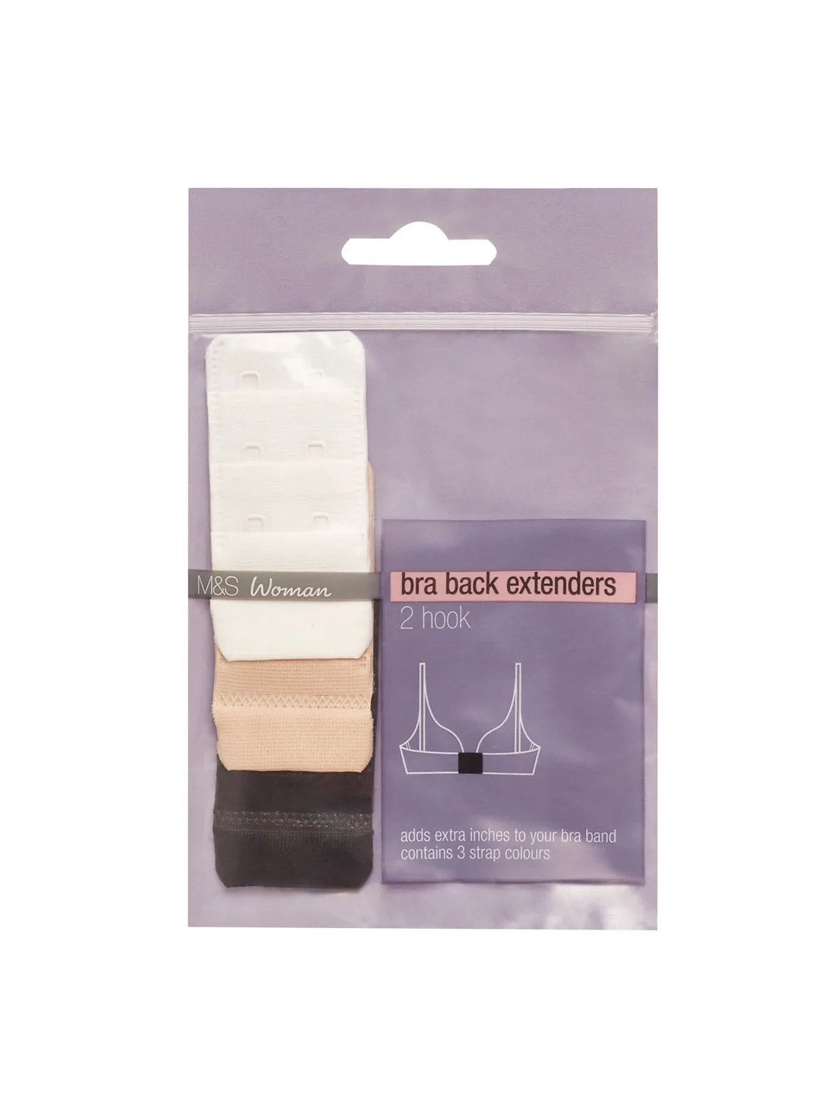 3 Pack Narrow Bra Straps