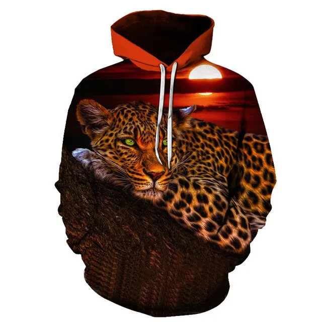 3D Print Flame Tiger Hoodie Men Sweatshirt Men Women Hoodies Plus Size Pullover Novelty 6XL Casual Animal Coats