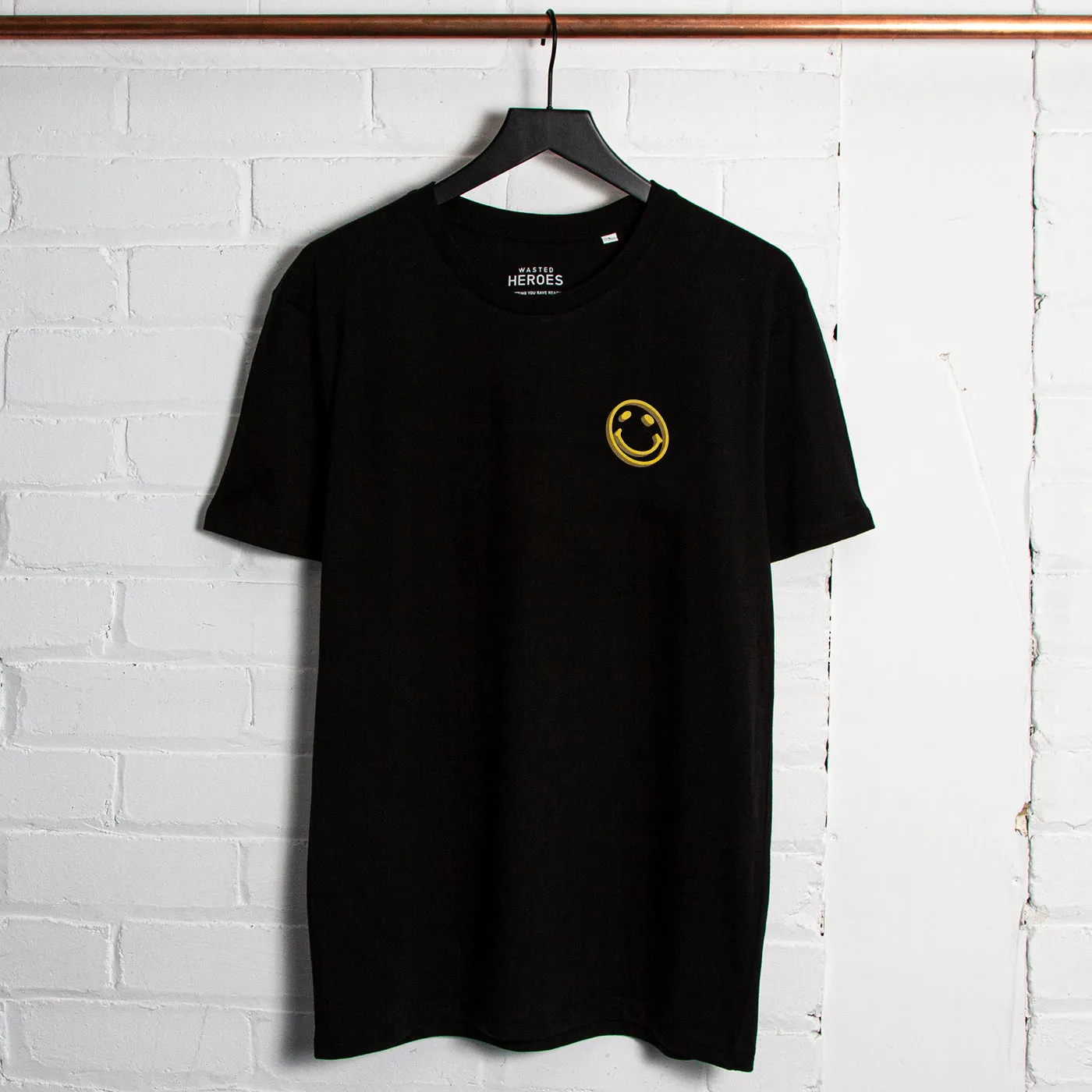 3D Side Smiley - Tshirt - Black