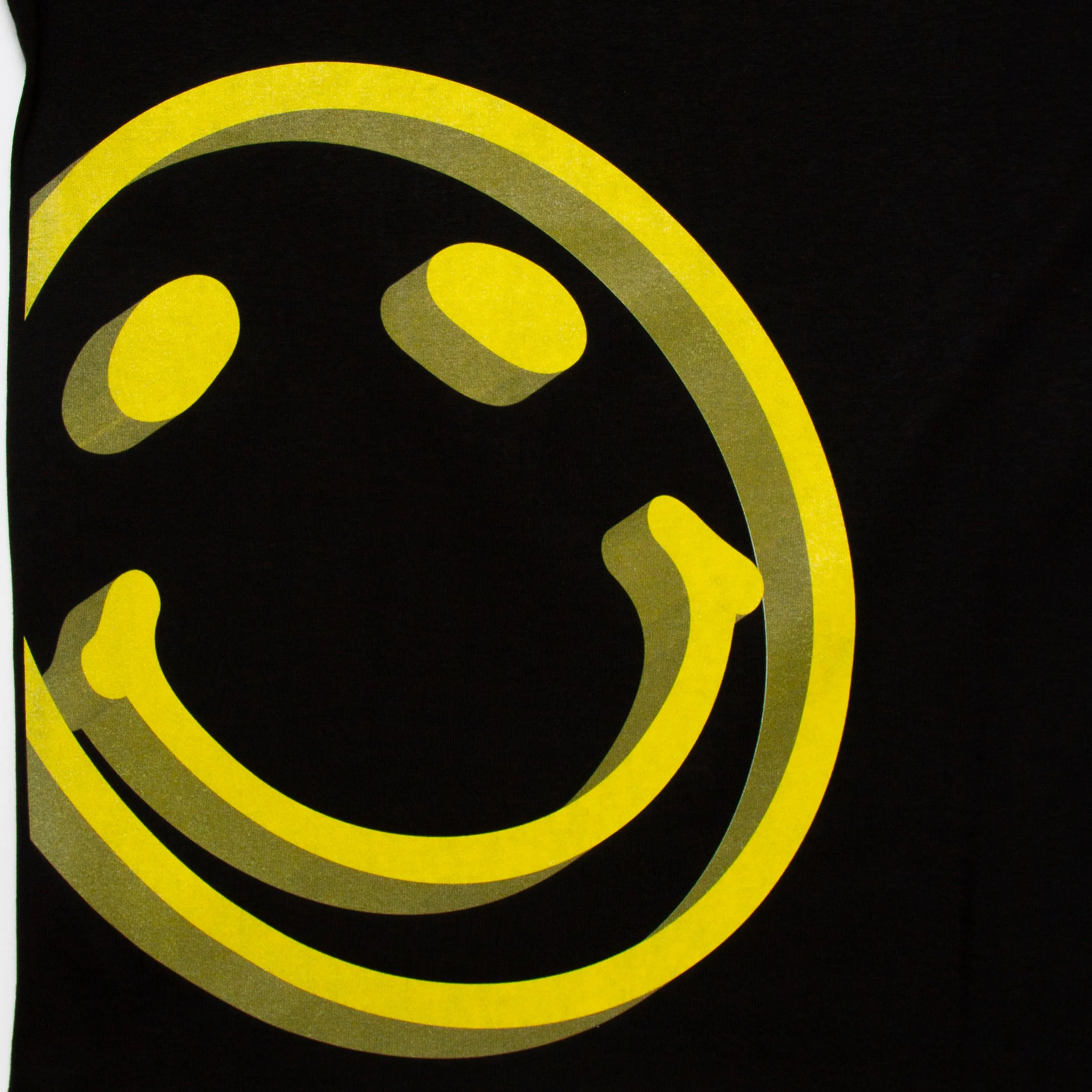 3D Side Smiley - Tshirt - Black