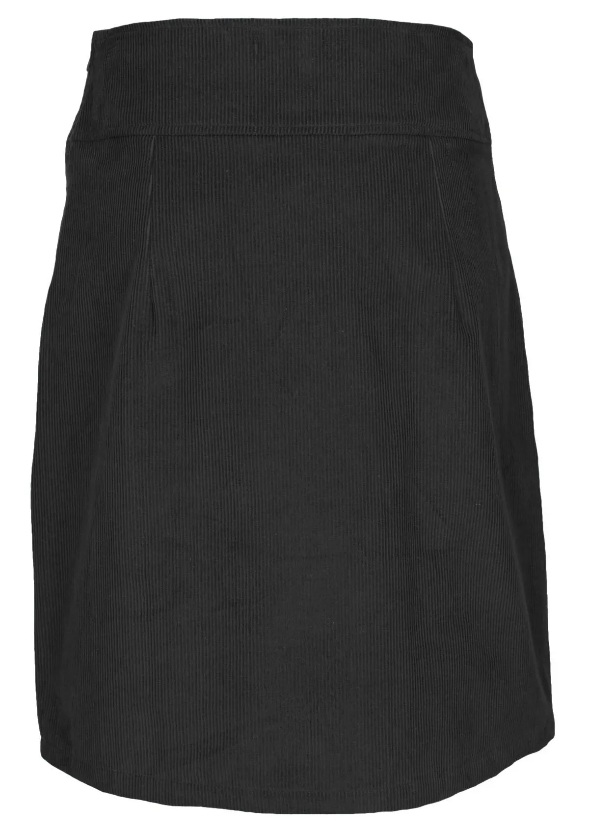 Aalia Corduroy Skirt Black