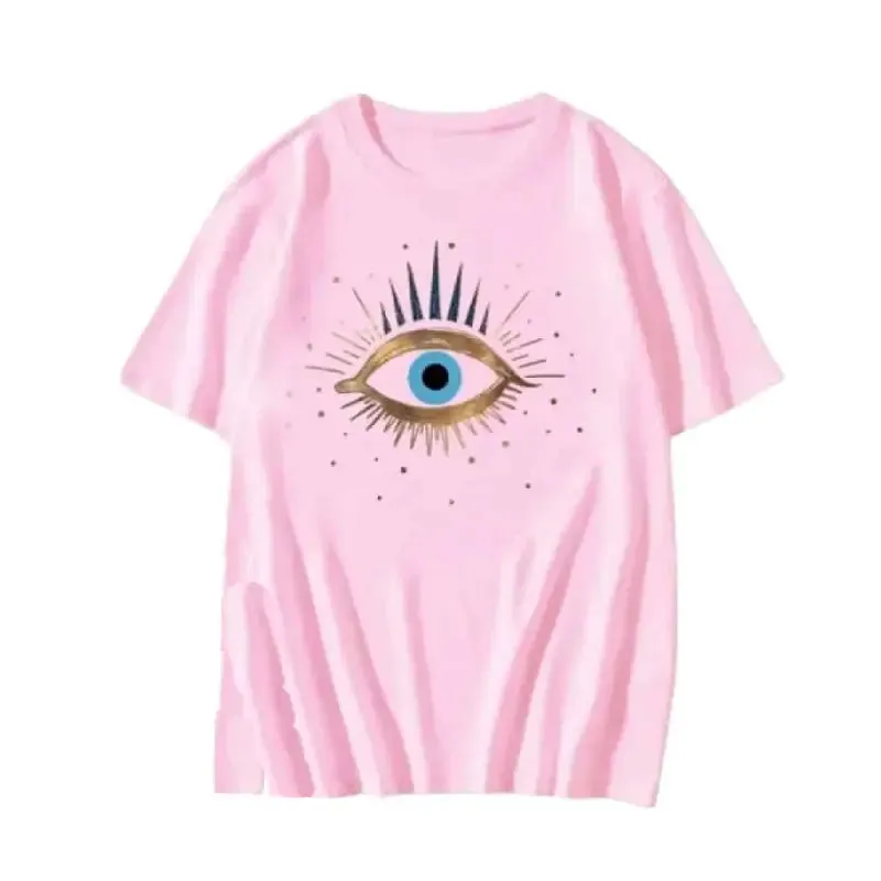 Aesthetic Round Neck Eye T Shirt