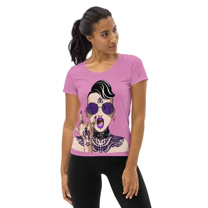 All-Over Print Women's Athletic T-shirt - Trend