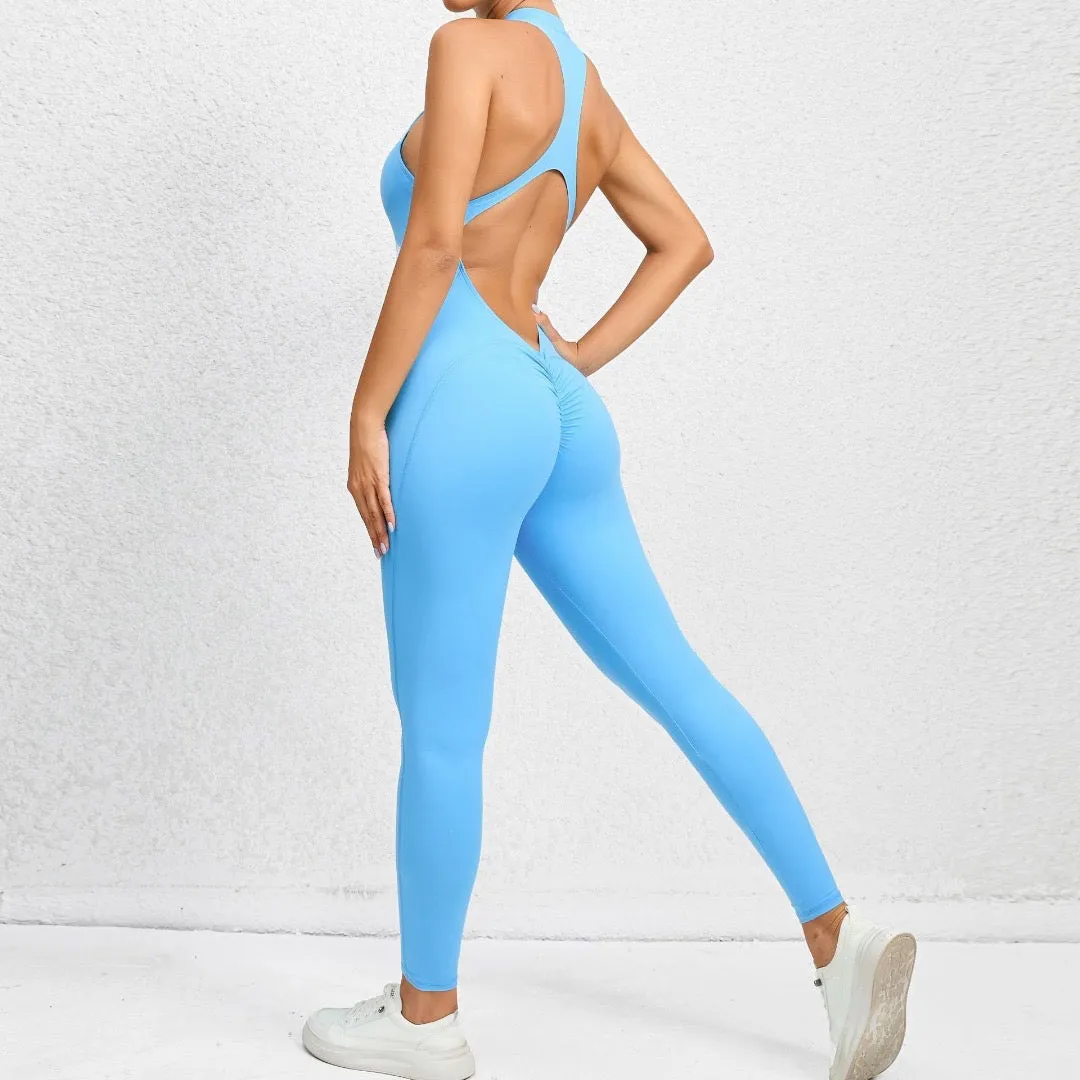 Allure Long Jumpsuits-Ice Blue