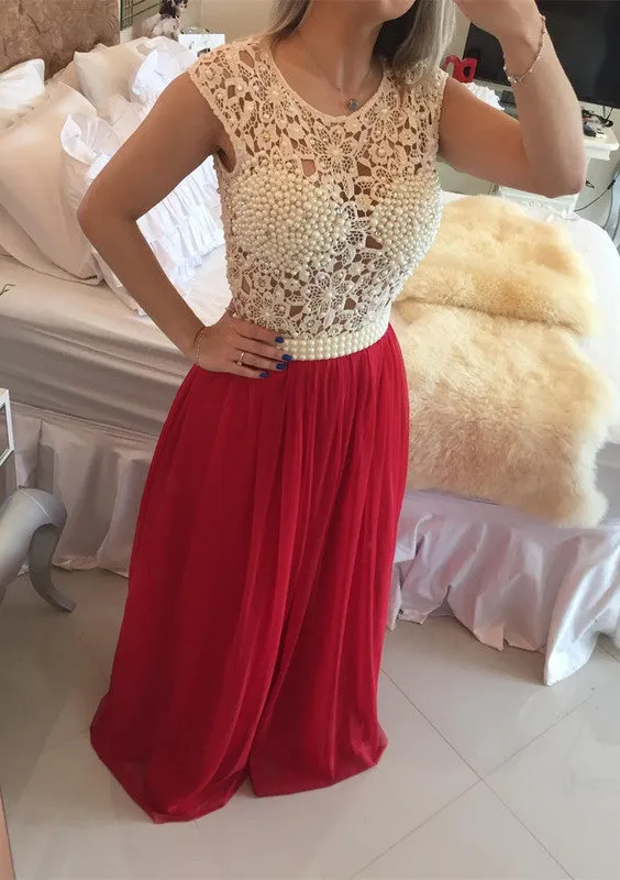 beaded prom dress,long Prom Dress,charming prom dress,o neck evening dress,BD2887