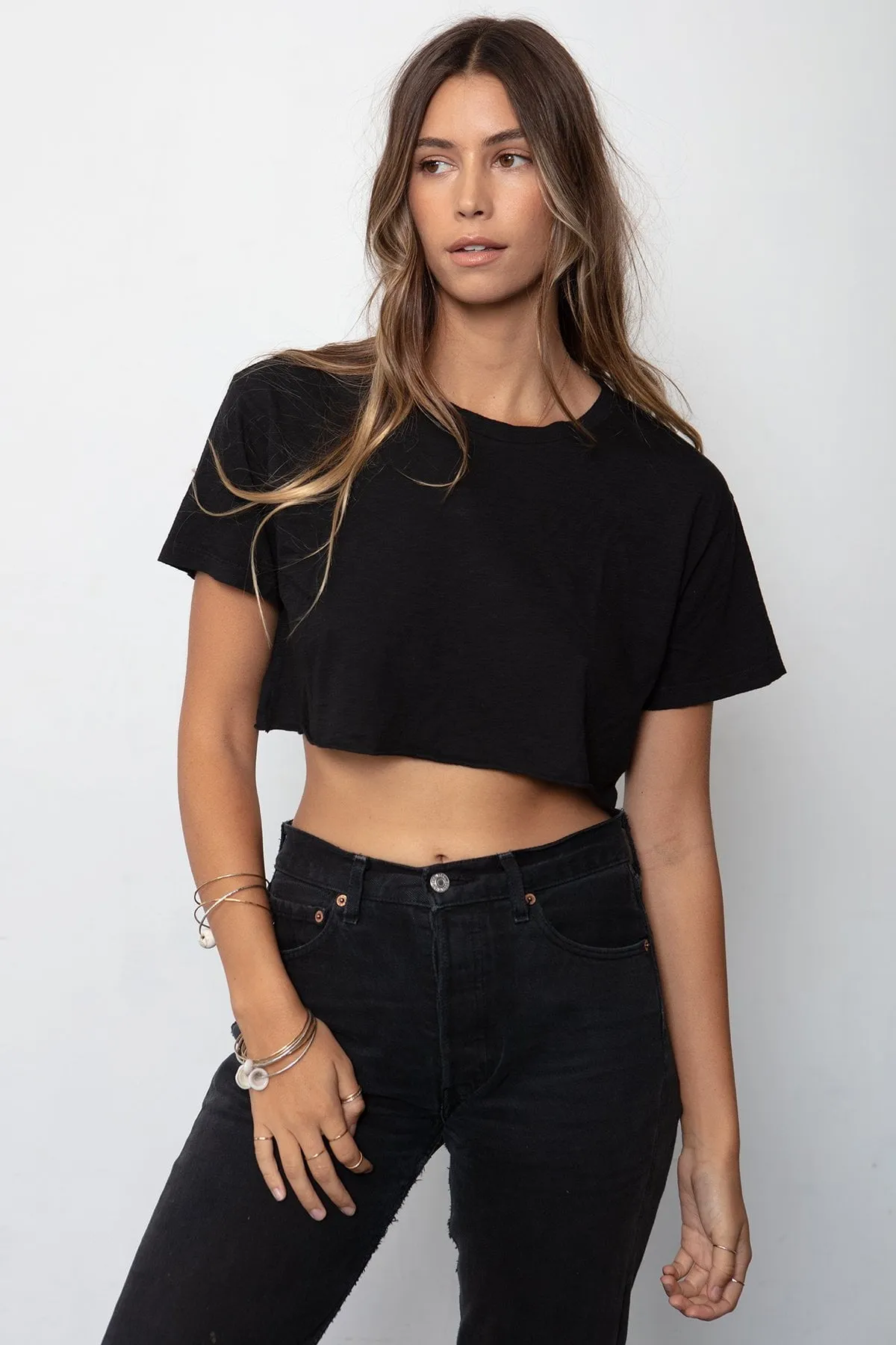 BOYFRIEND CROP TEE