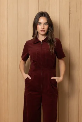 Burgundy Baby Corduroy Freestyler Jumpsuit