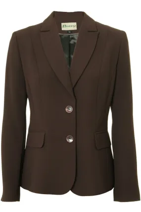 Busy Clothing Womens Brown Suit Jacket