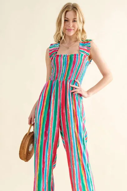 Carolina Striped Jumpsuit