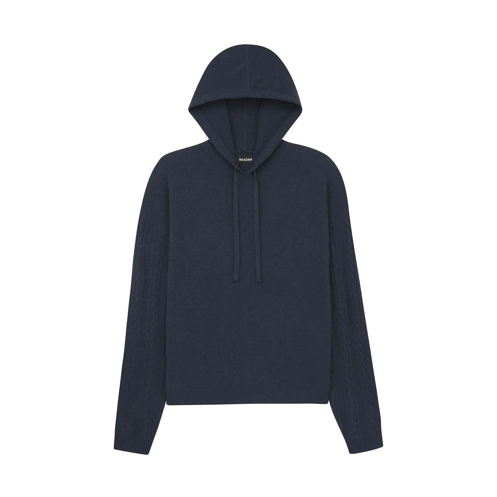 Cashmere Cable Sleeve Hoodie