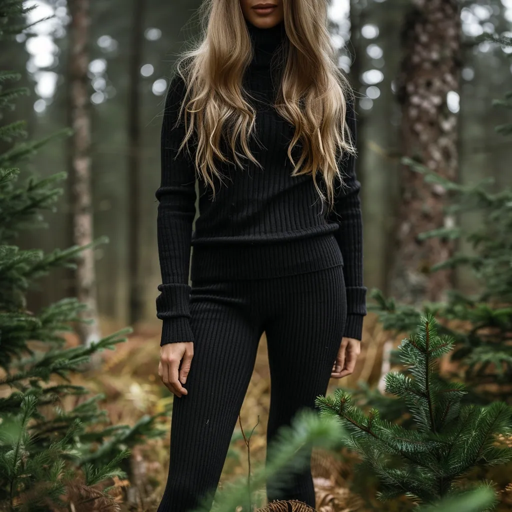 Cashmere knit leggings| Fitted Pants | Women’s knitwear