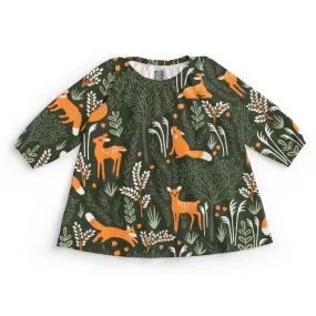 Cedar Baby Dress - Deer & Foxes Dark Green