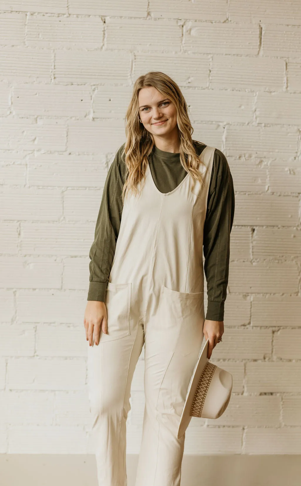 CINDI ECRU JUMPSUIT BY IVY & CO