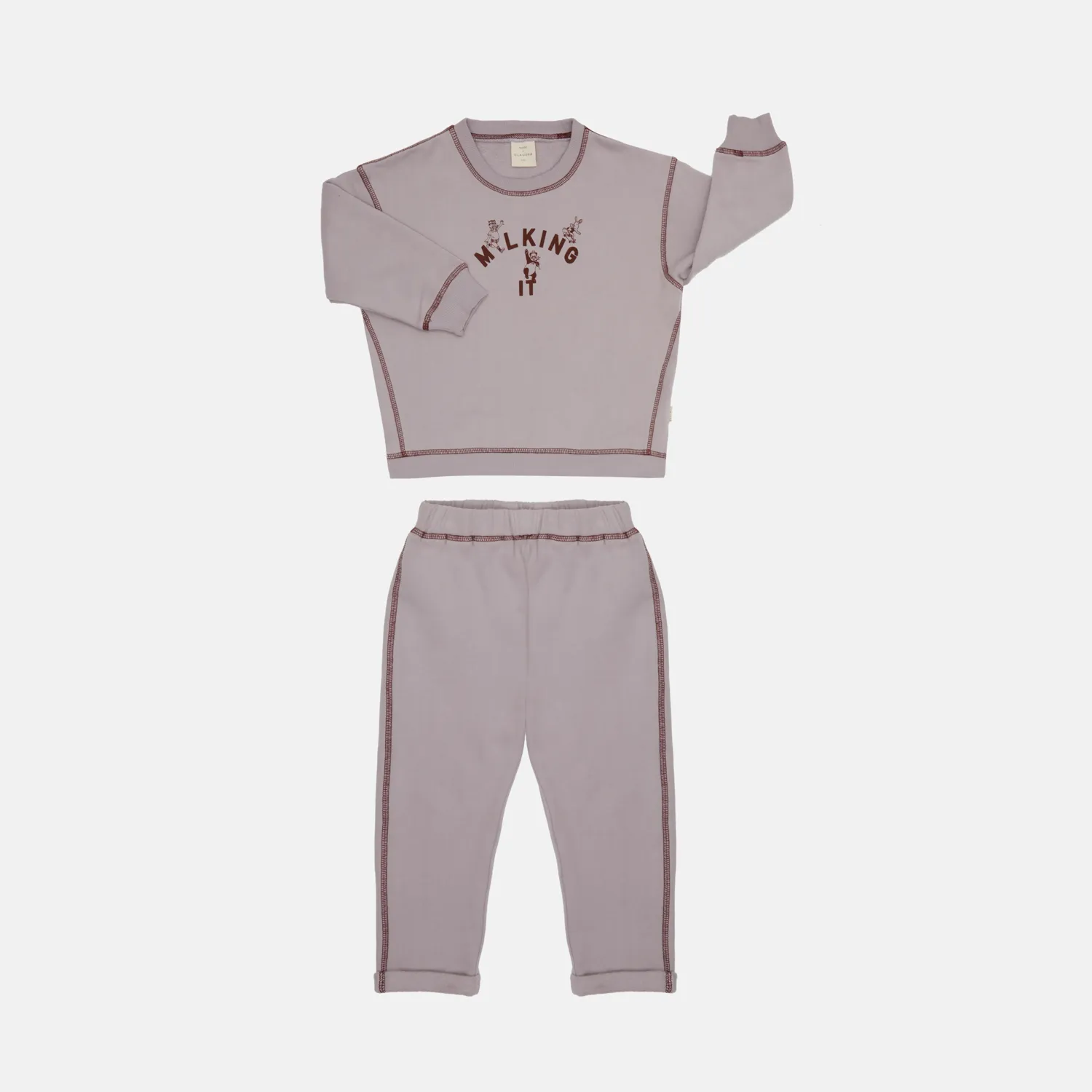 Claude x Ando Mauve Sweat Jogger Set