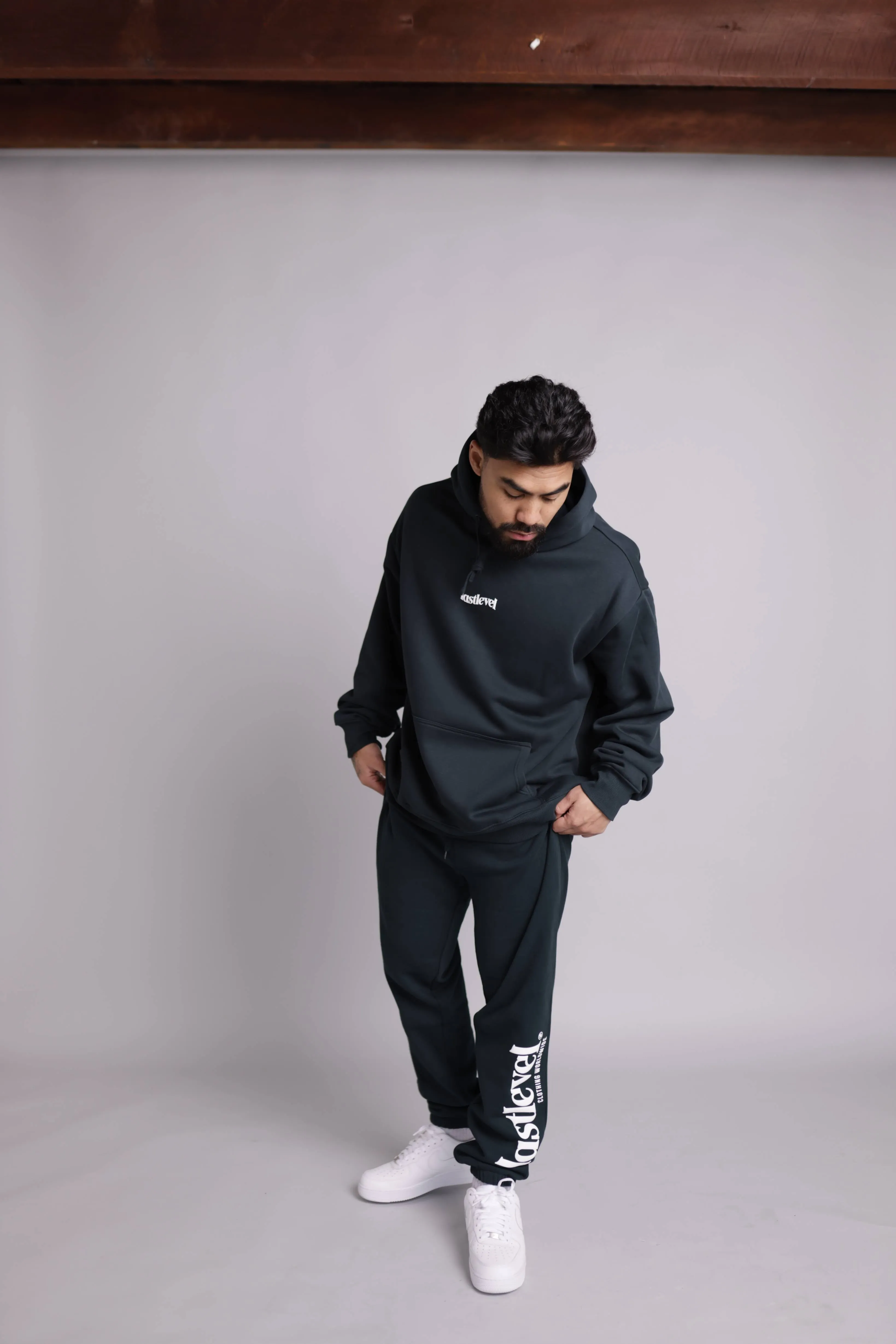 COMFY Fleece Track Pants - Pine Green