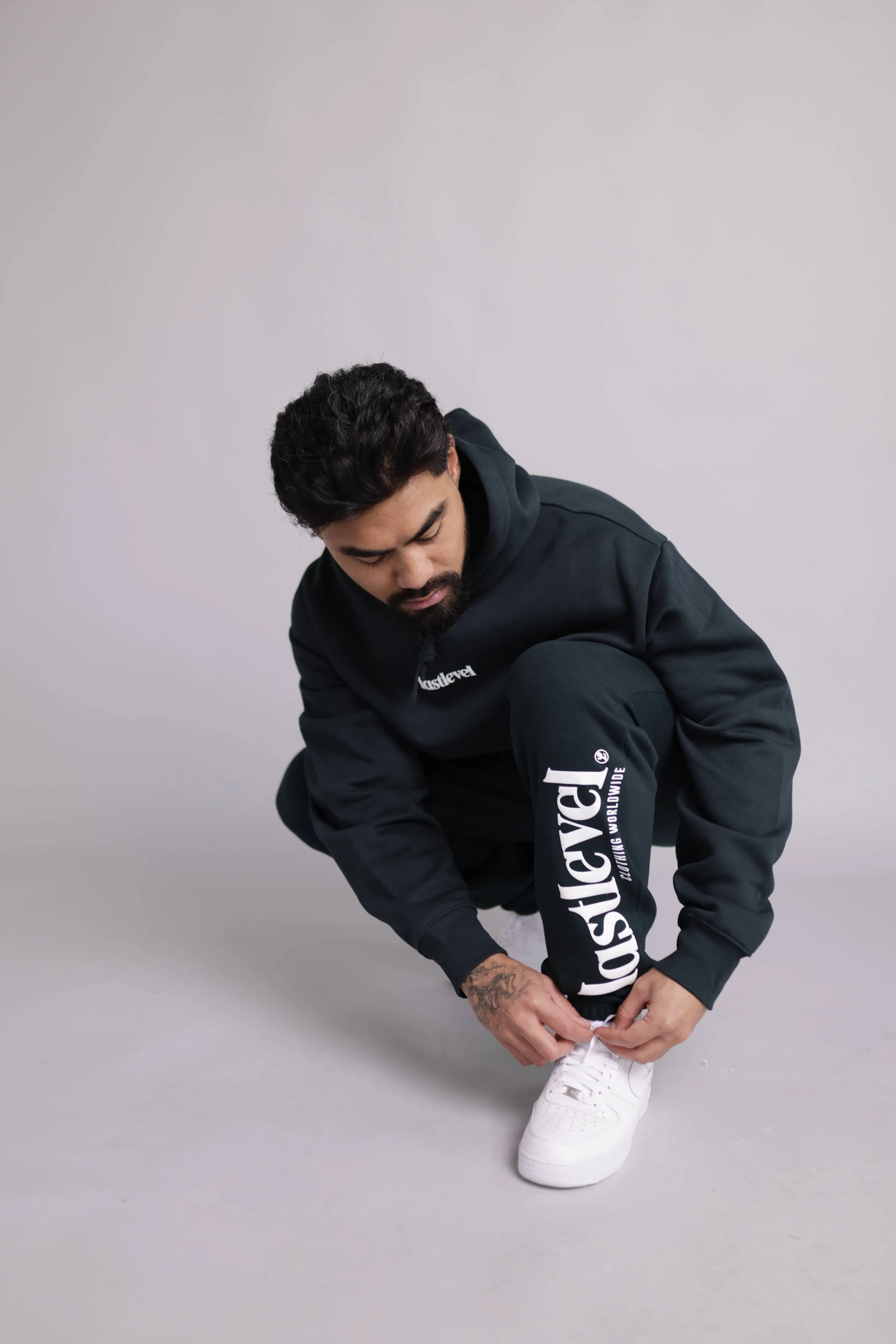 COMFY Fleece Track Pants - Pine Green