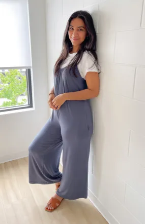 Cora Blue Wide Leg Jumpsuit