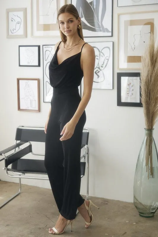 Cowl Neck Jumpsuit