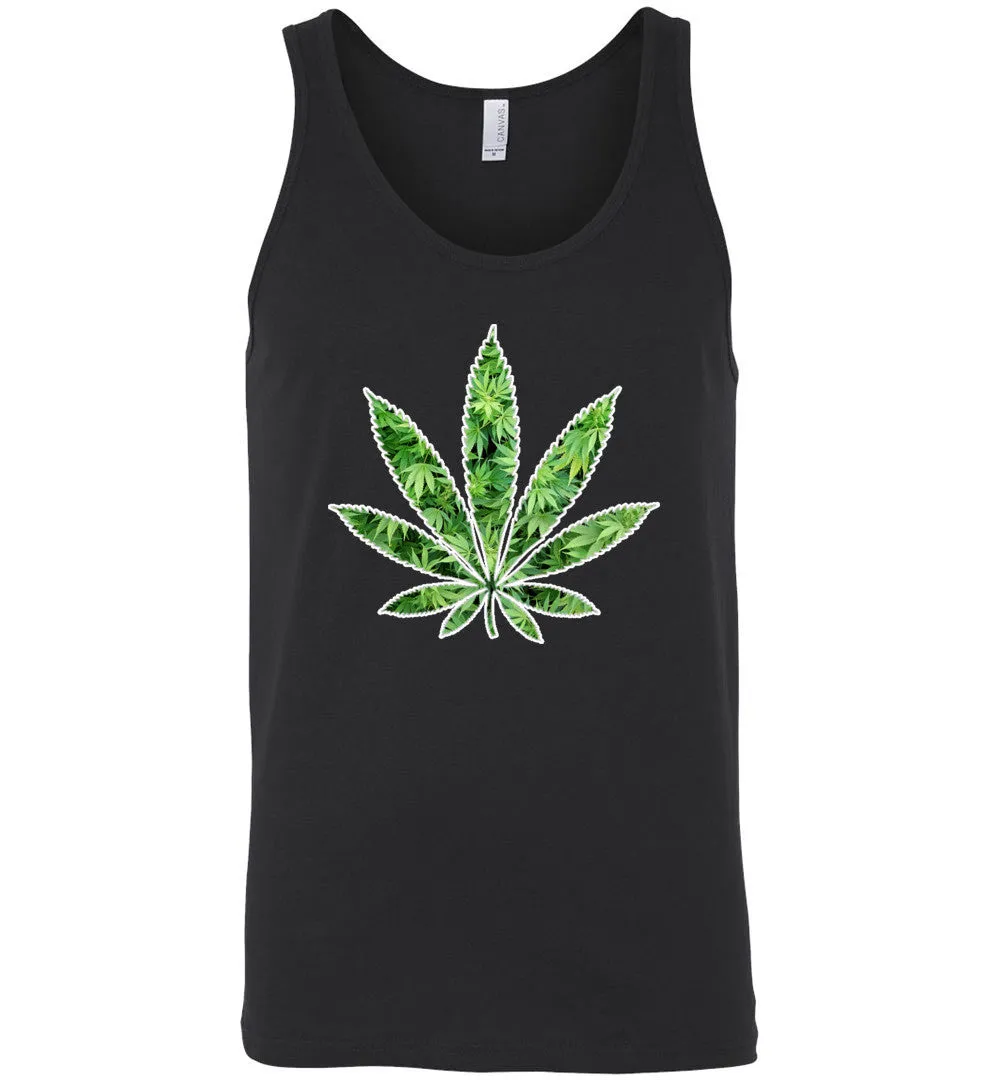 Dank Master Weed Leaf Tank Top