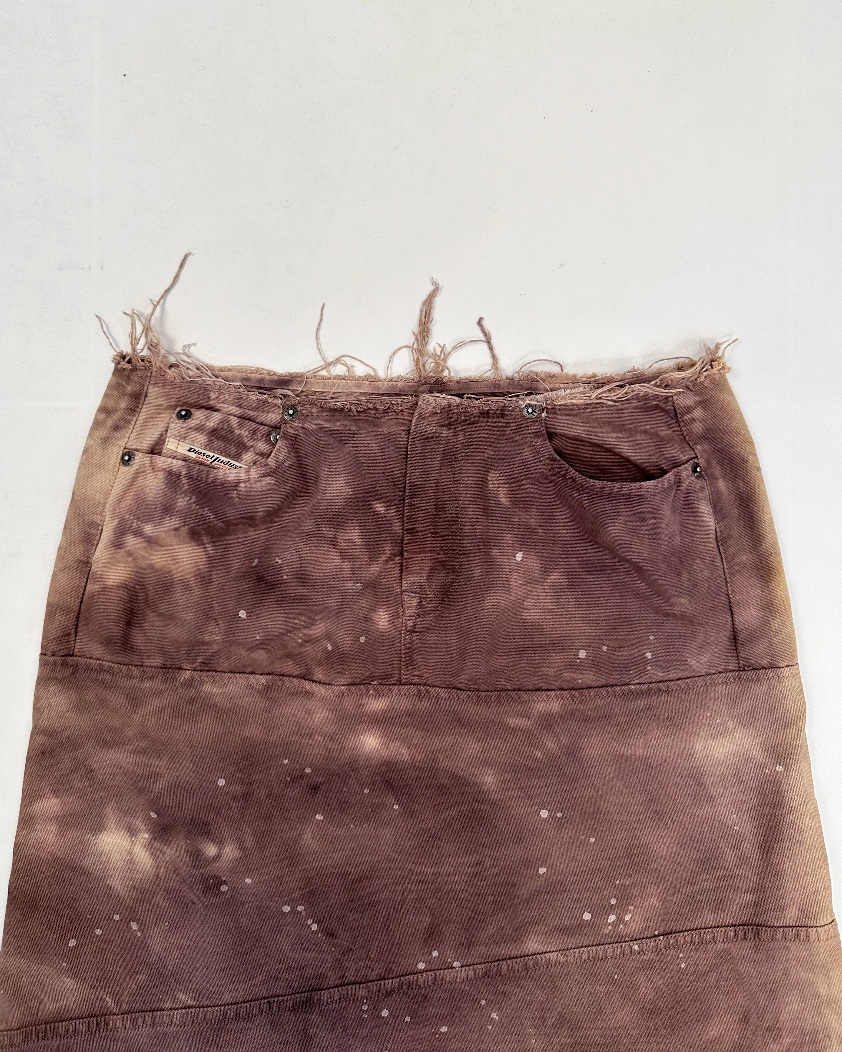 Diesel Distressed Purple Faded Skirt 2006