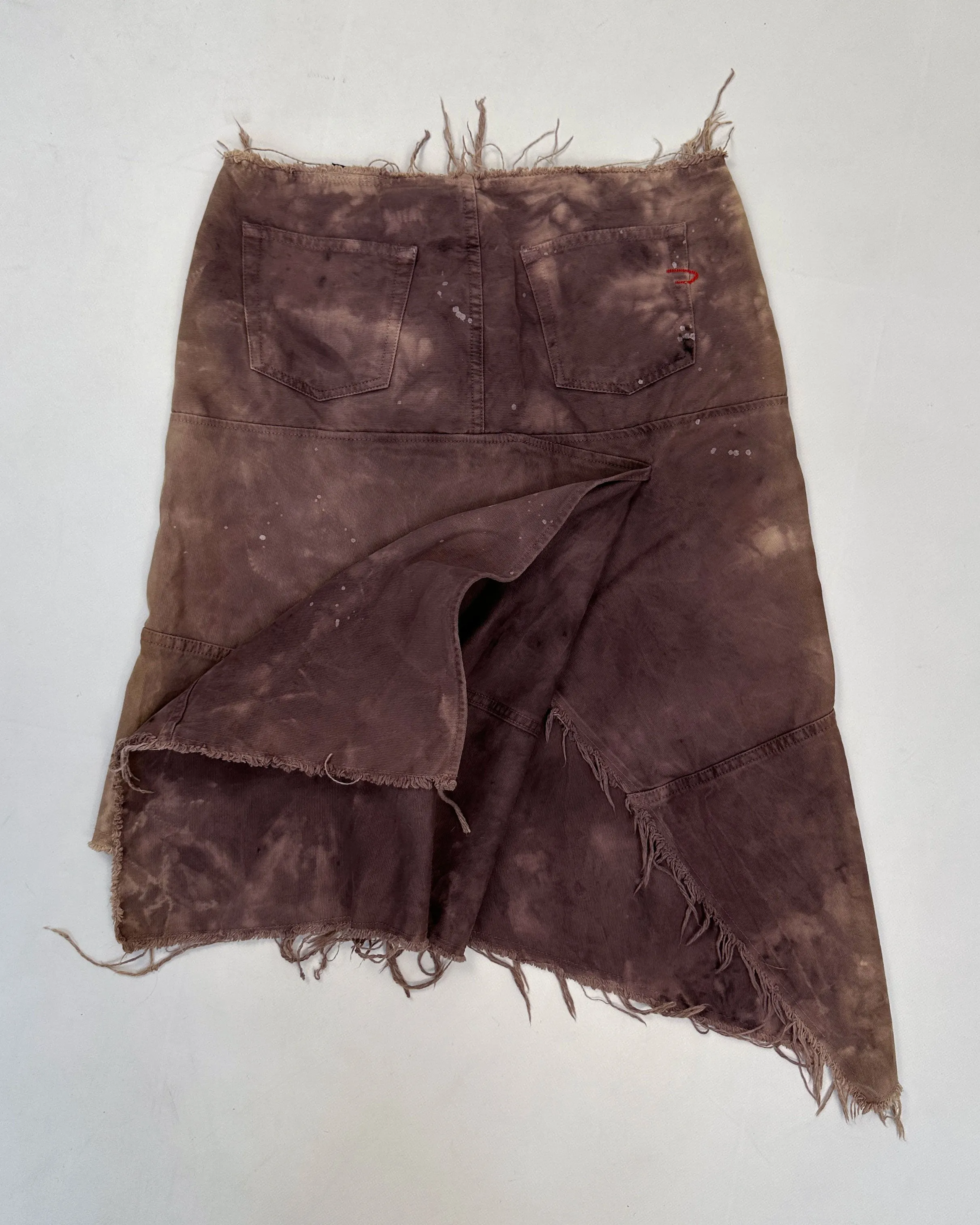 Diesel Distressed Purple Faded Skirt 2006