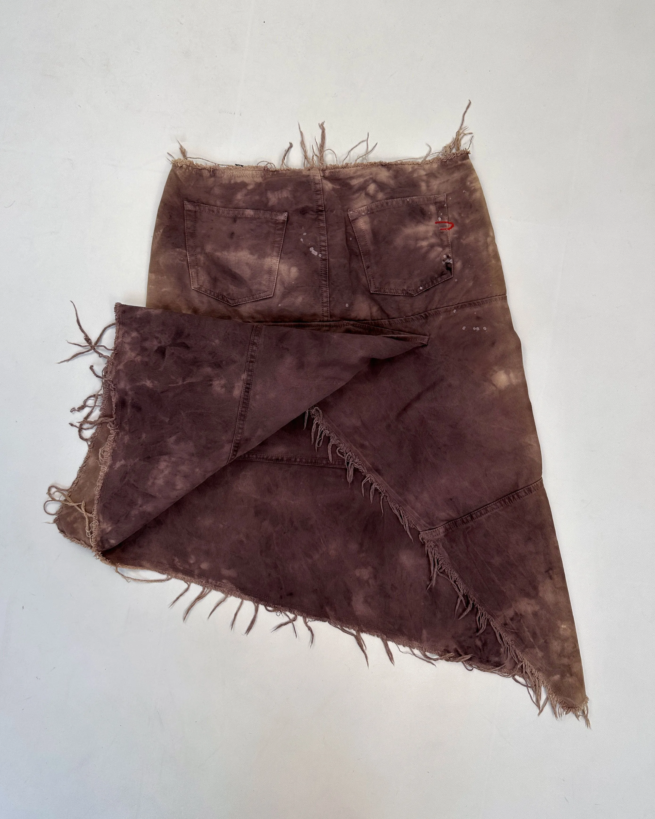 Diesel Distressed Purple Faded Skirt 2006