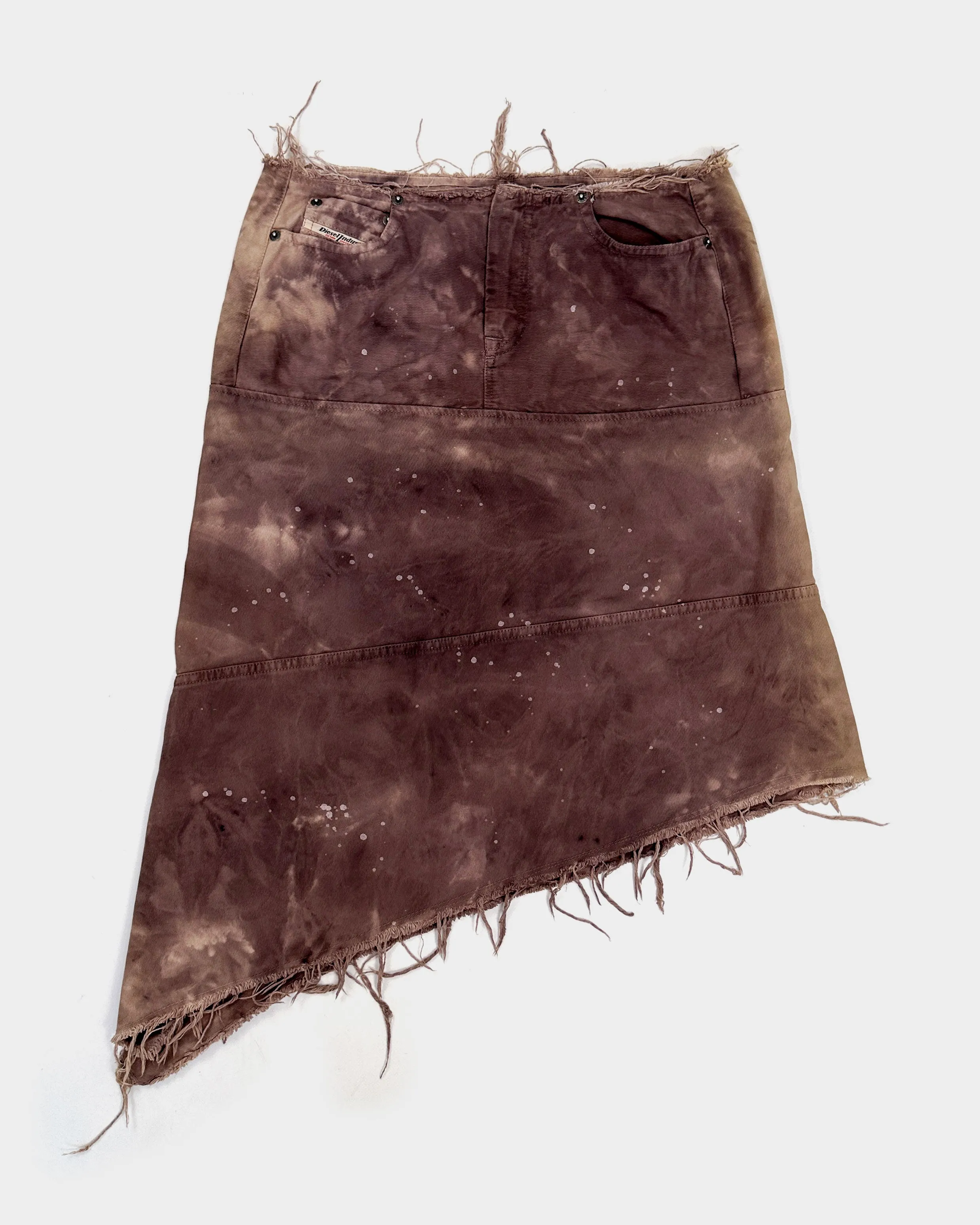 Diesel Distressed Purple Faded Skirt 2006