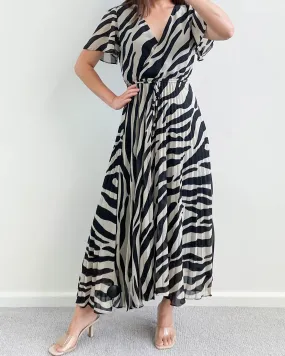 Dorah Maxi Dress Zebra