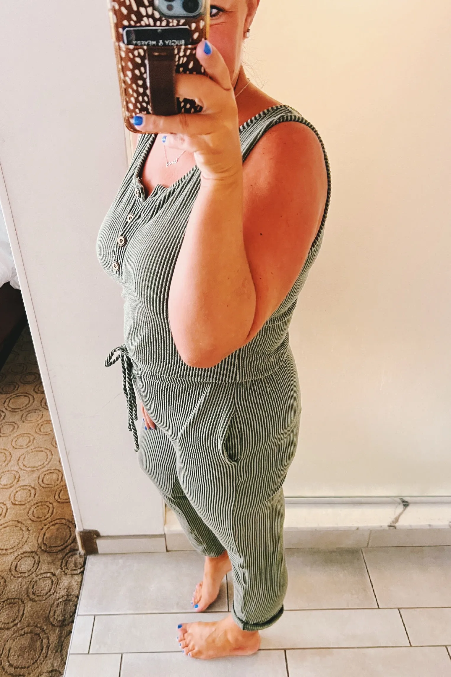 Dorothy Sleeveless Ribbed Jumpsuit