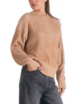 Elan Rib Ombre Crewneck Sweater