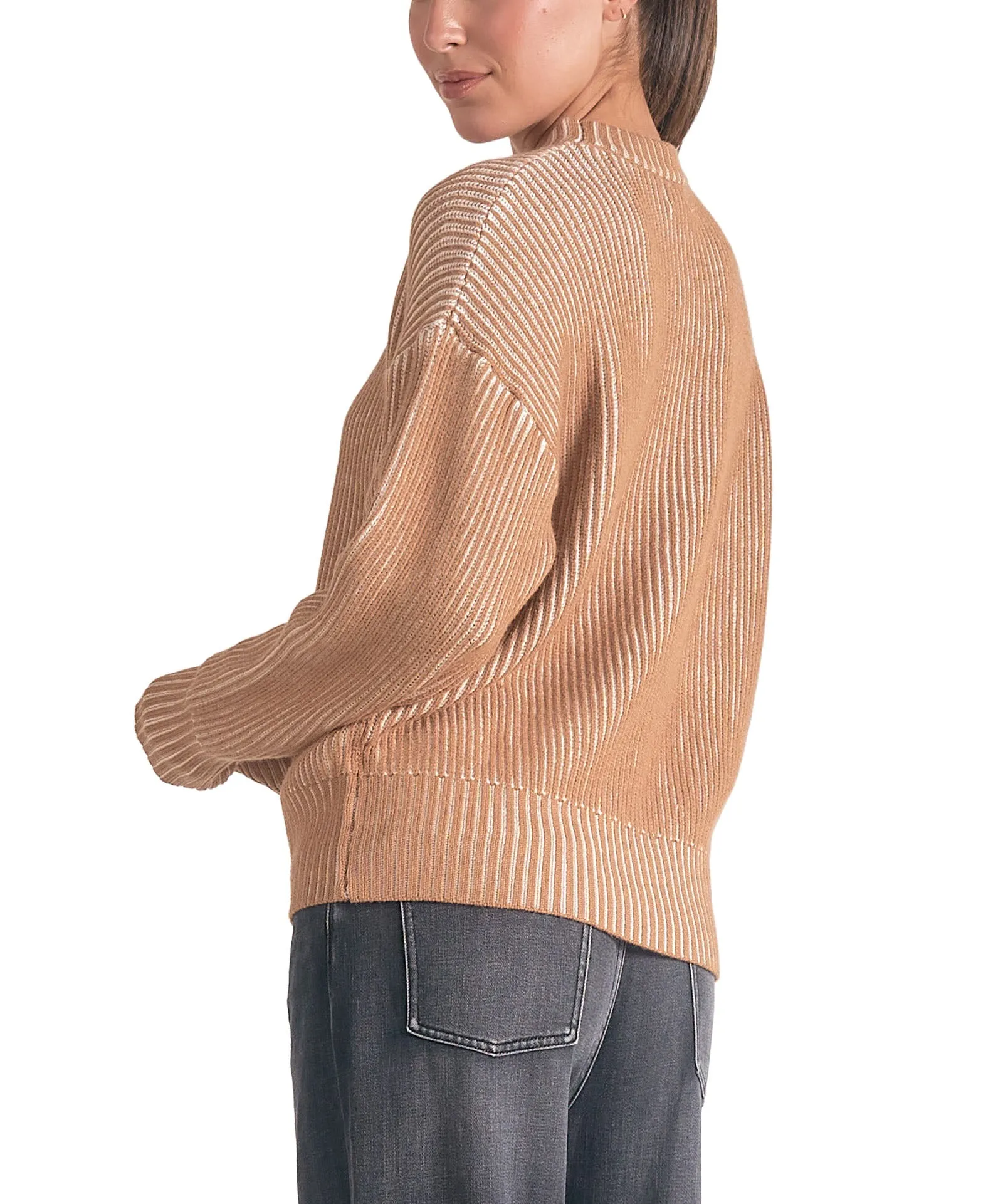 Elan Rib Ombre Crewneck Sweater