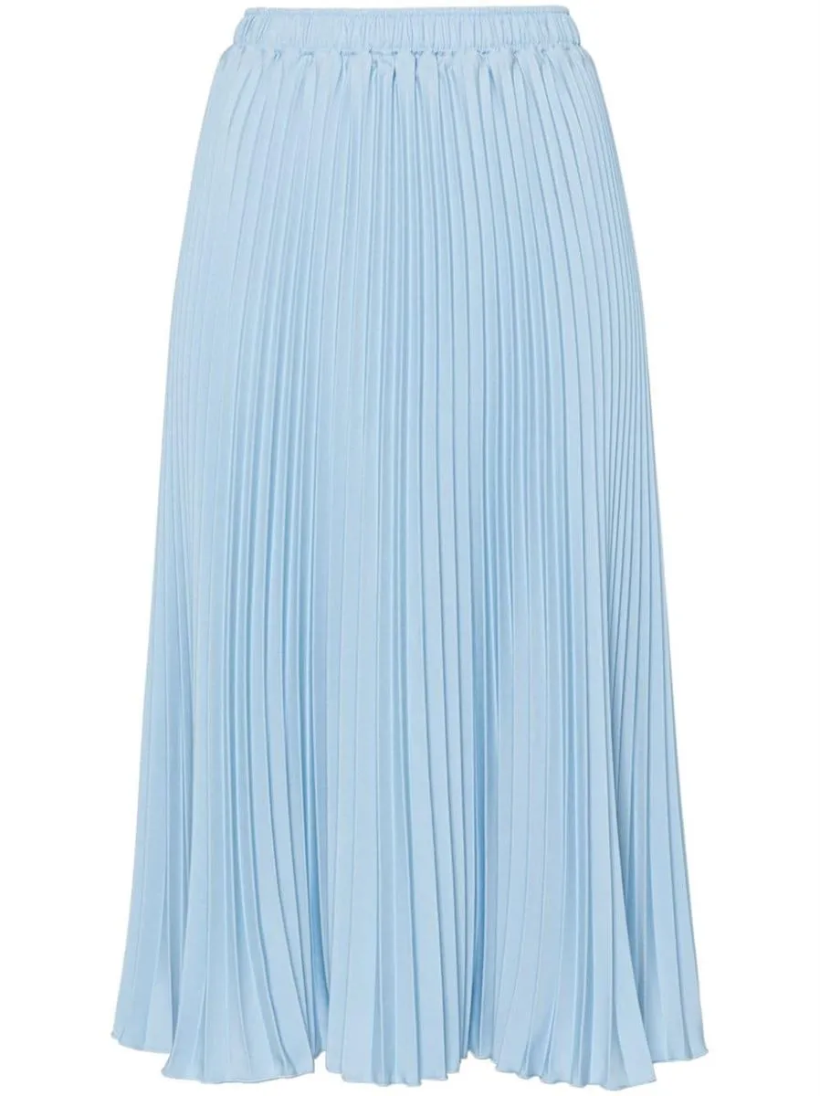 ELASTICATED-WAIST PLEATED SKIRT