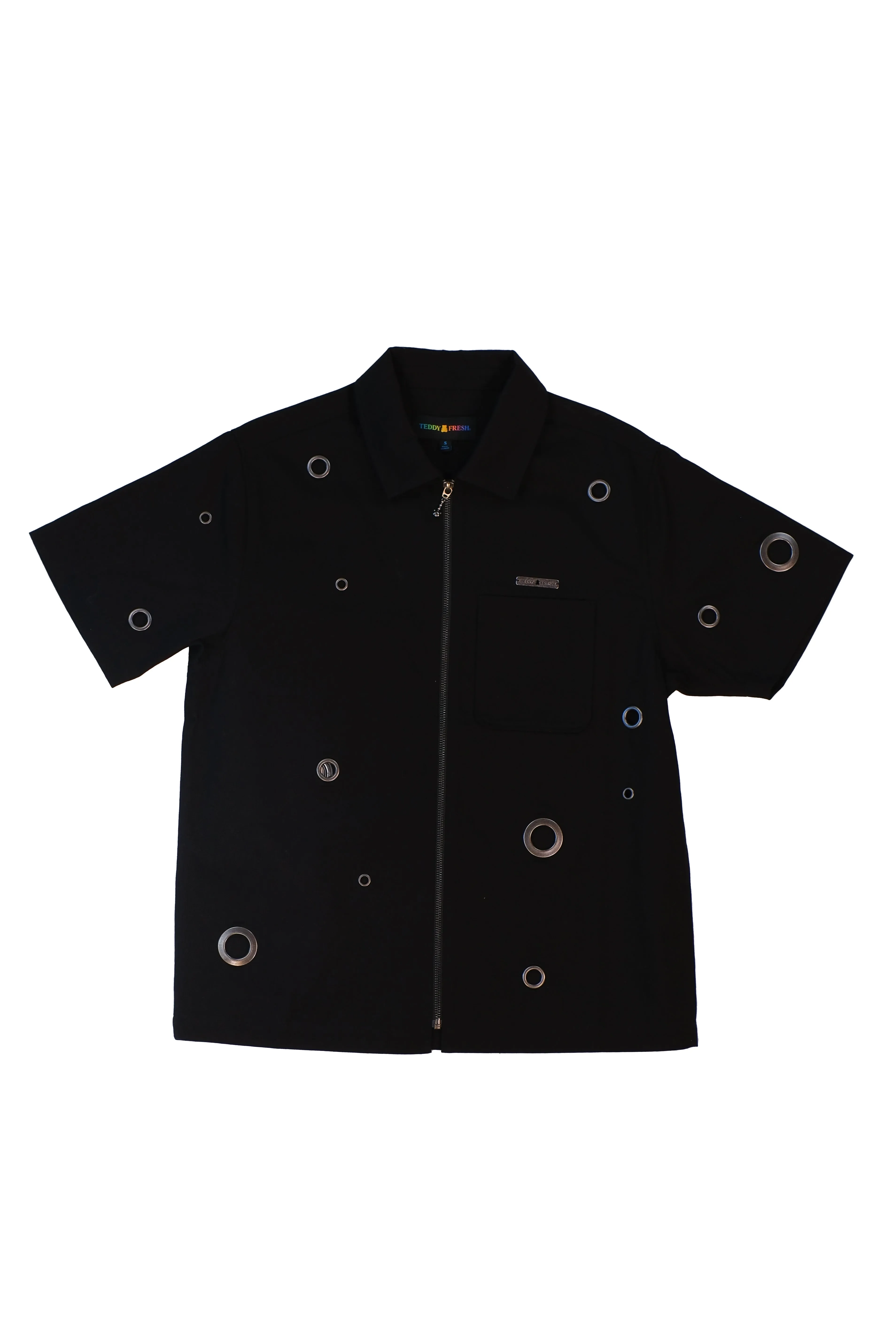 Eyelet Zip Shirt