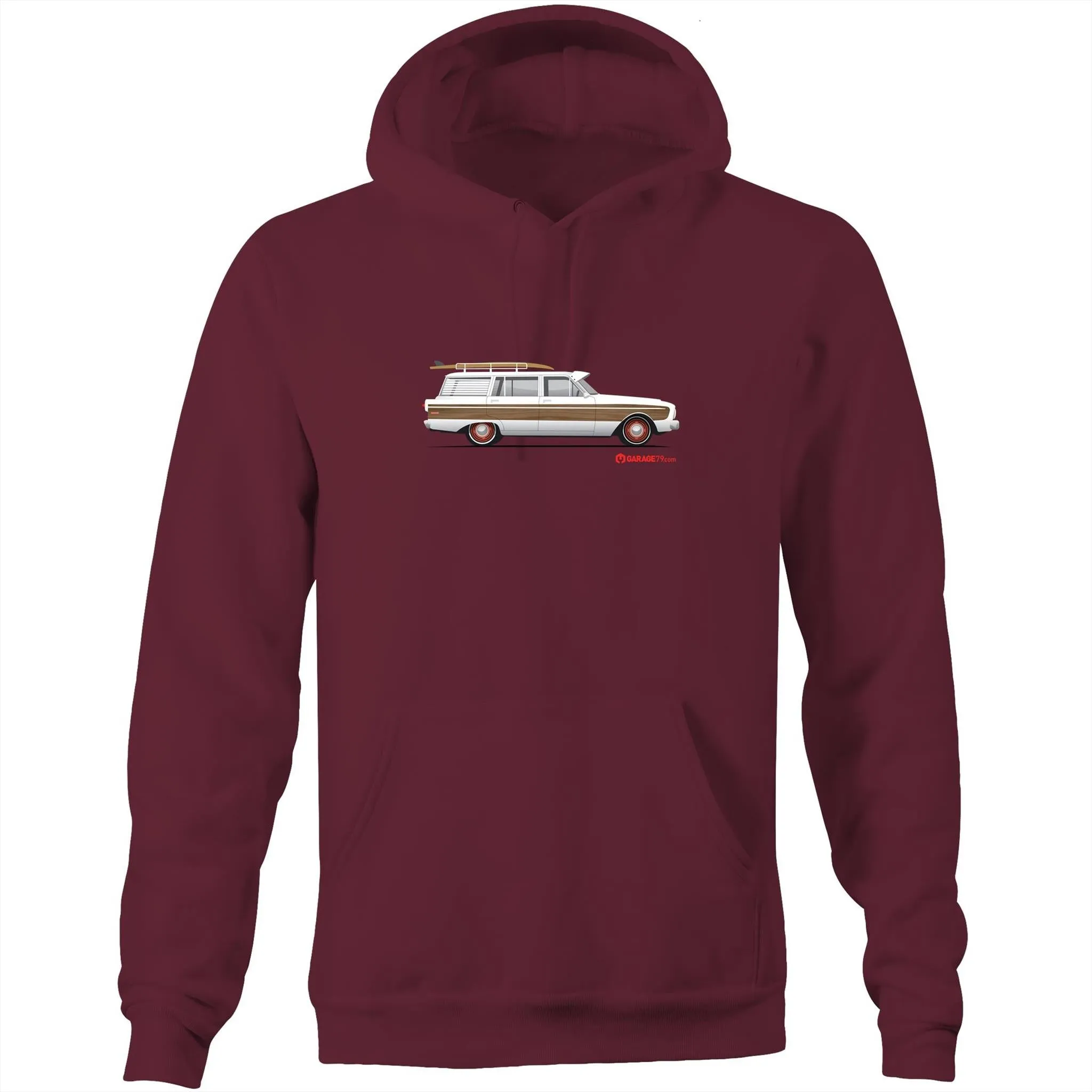 Falcon Surfing Wagon Pocket Hoodie Sweatshirt