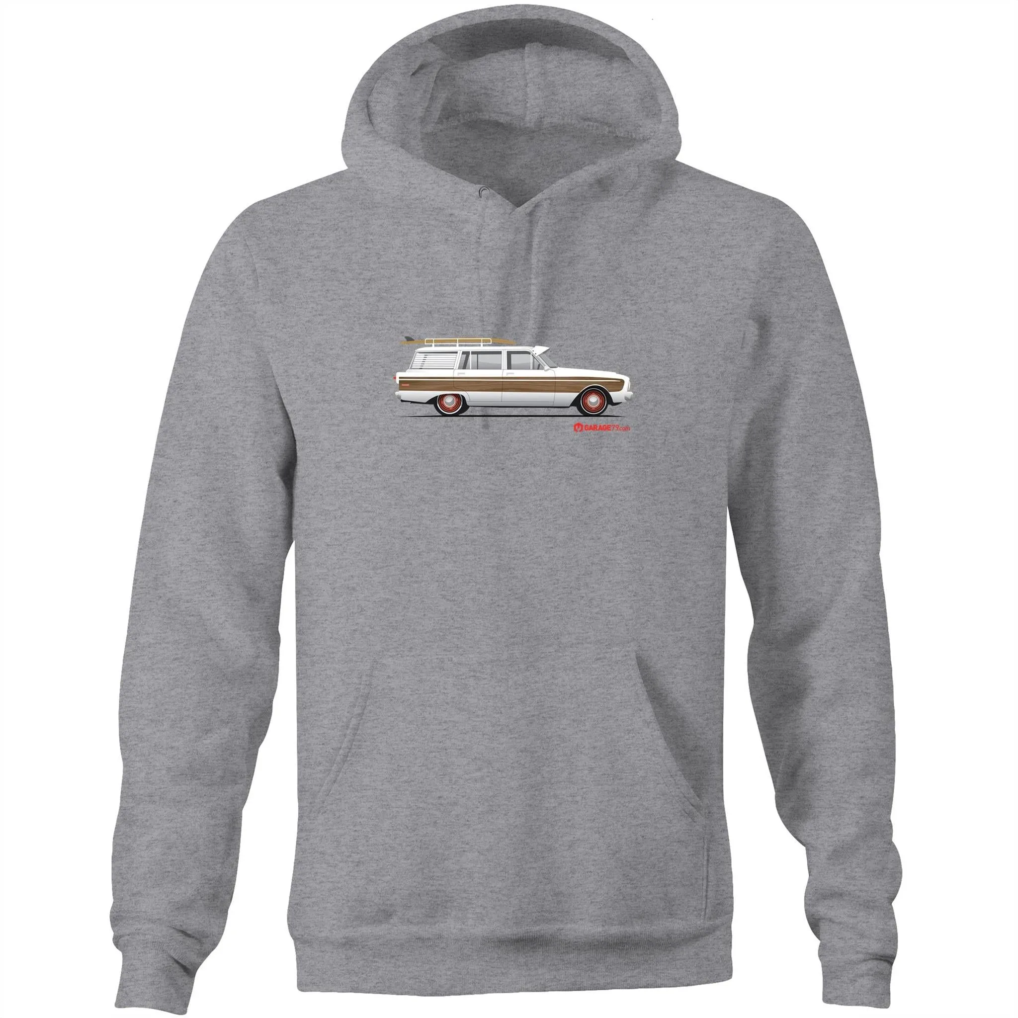 Falcon Surfing Wagon Pocket Hoodie Sweatshirt