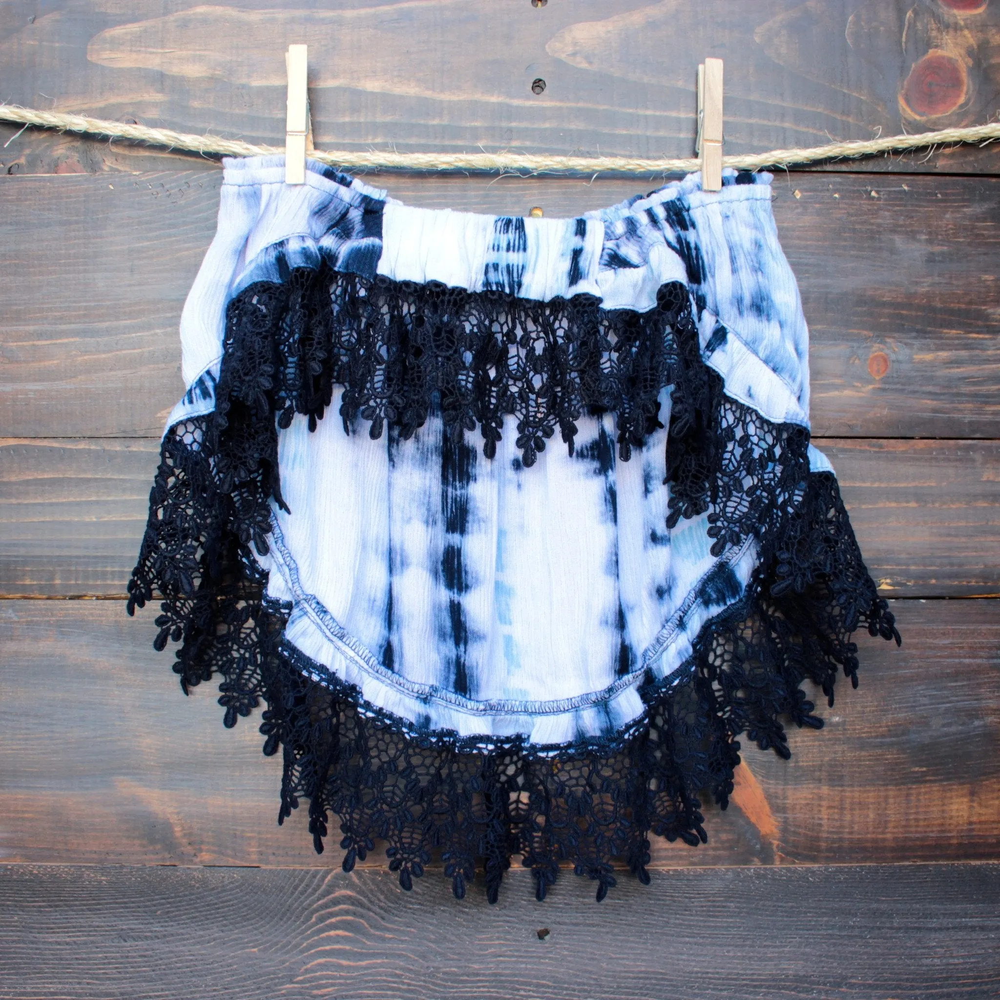 Festival Ready Boho Chic Tie Dye Crop Top