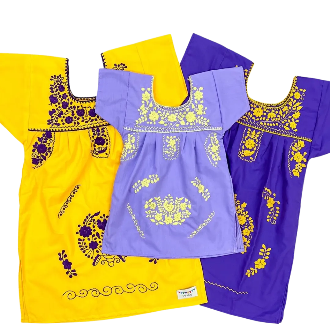 Fiesta Dress - Purple/ Gold