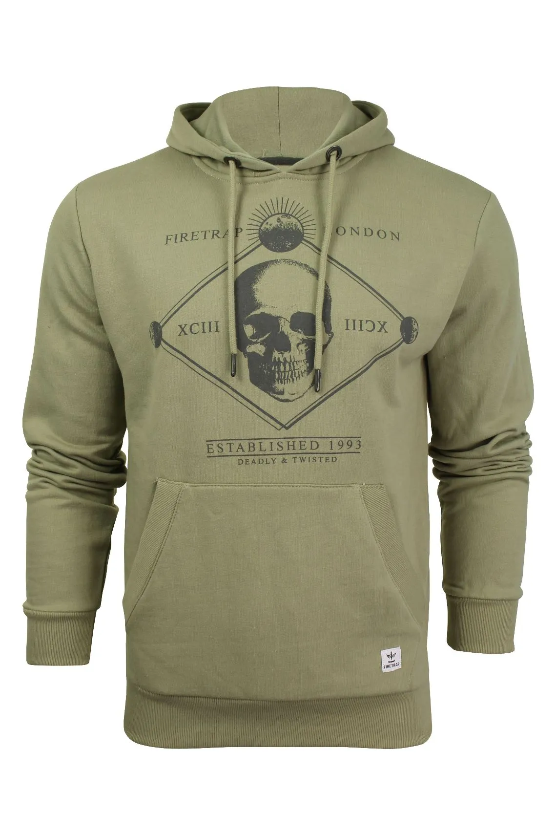 Firetrap Mens Hoodie  cotton rich Fashion Sweat Top