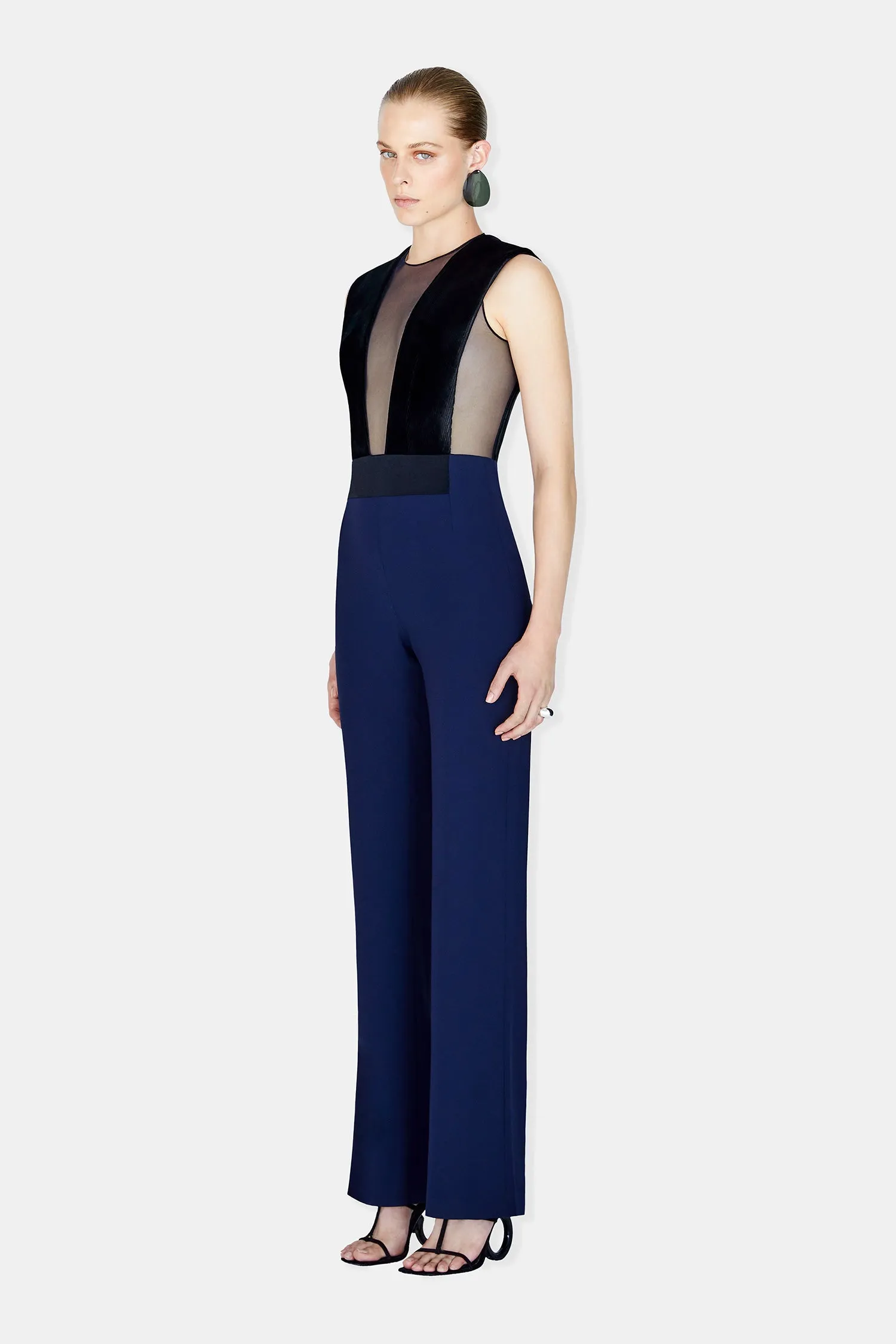 Gwyneth Jumpsuit - Black & Midnight