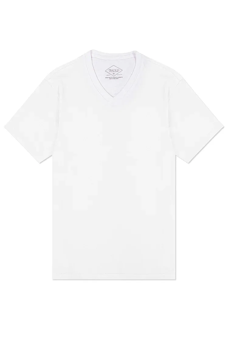 Heavyweight V-Neck Plain Athletic Fit T-Shirt