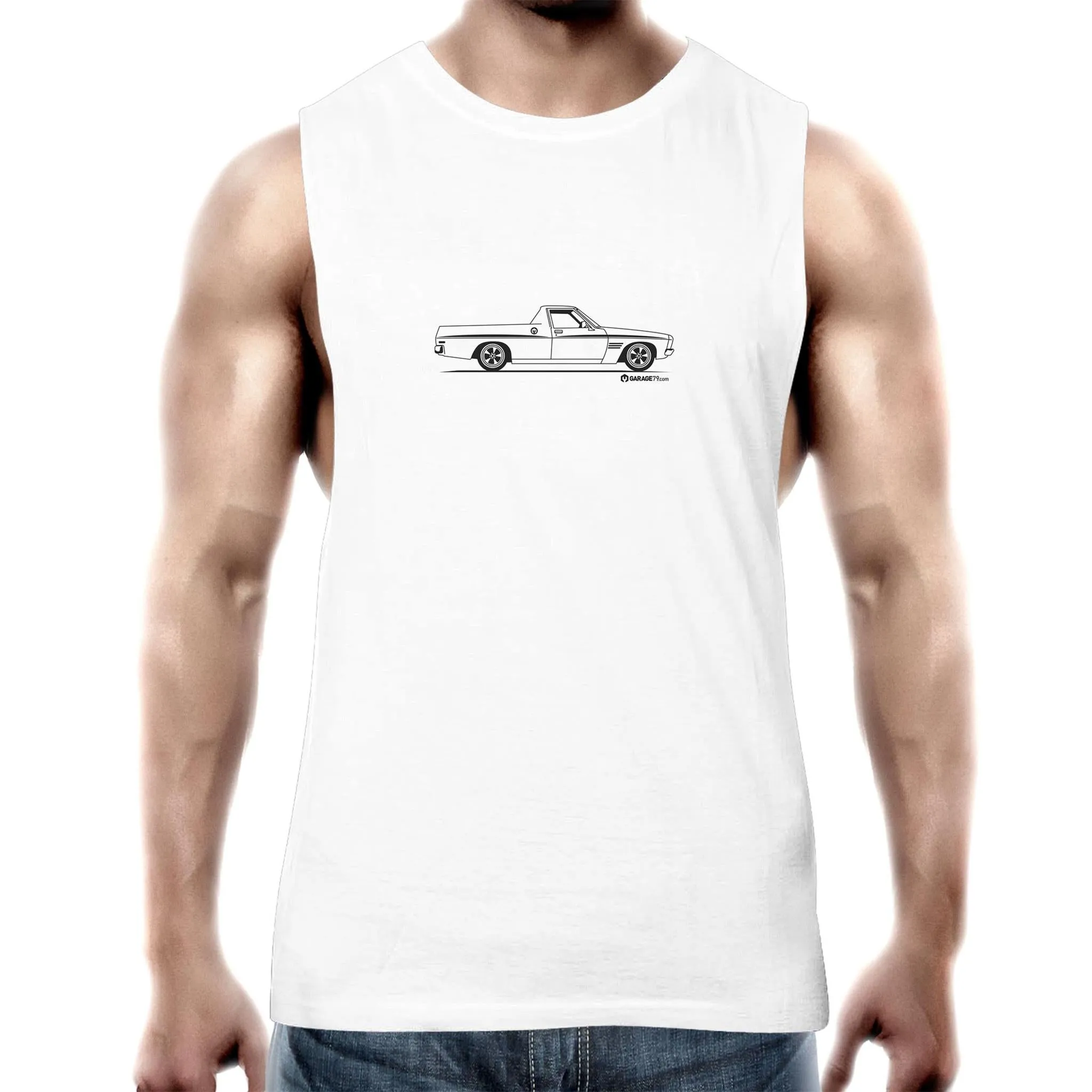 HQ Ute on the Side Mens Barnard Tank Top Tee