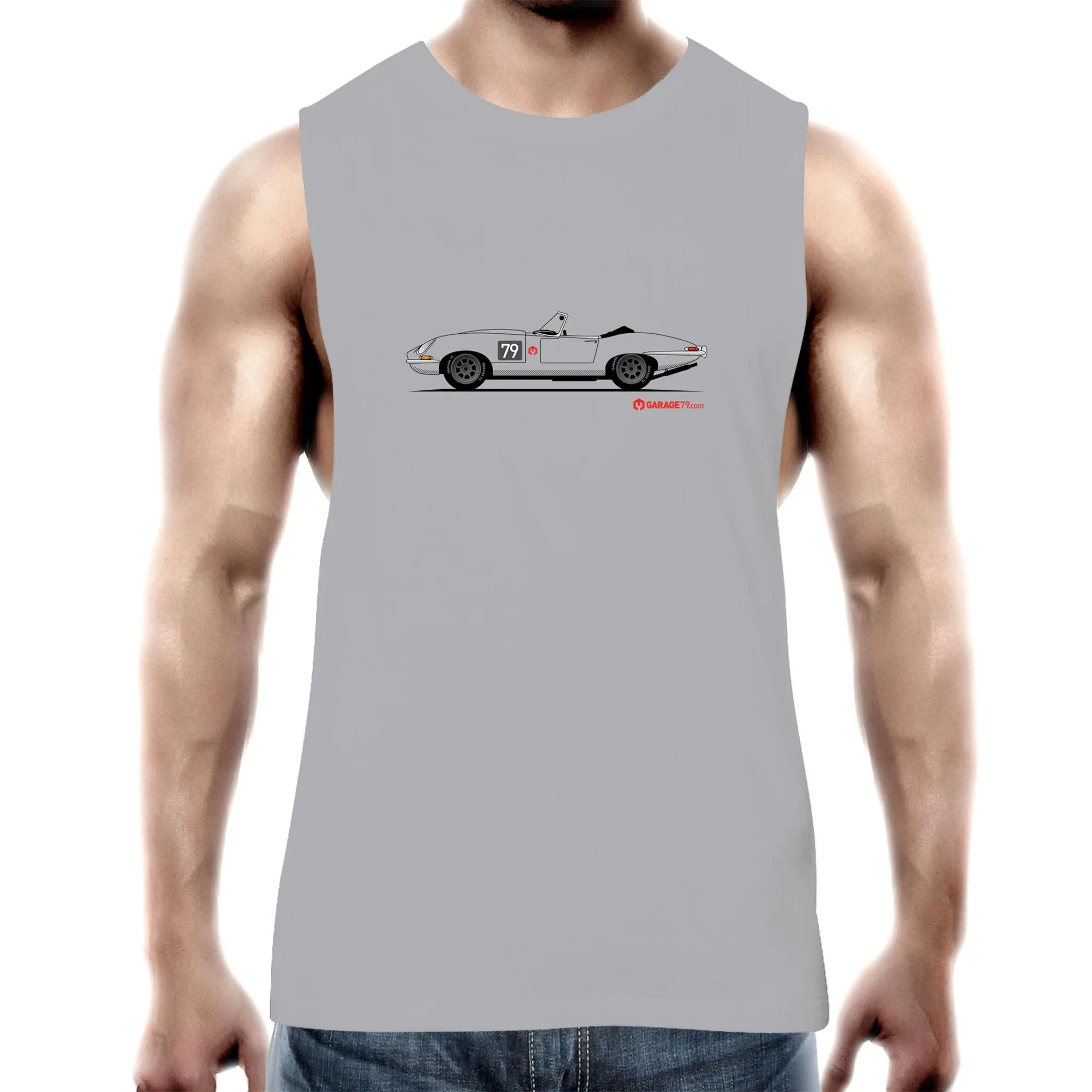 Jaguar E-Type Series One Roadster Mens Barnard Tank Top Tee