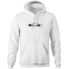 Jaguar E-Type Series One Roadster Pocket Hoodie Sweatshirt