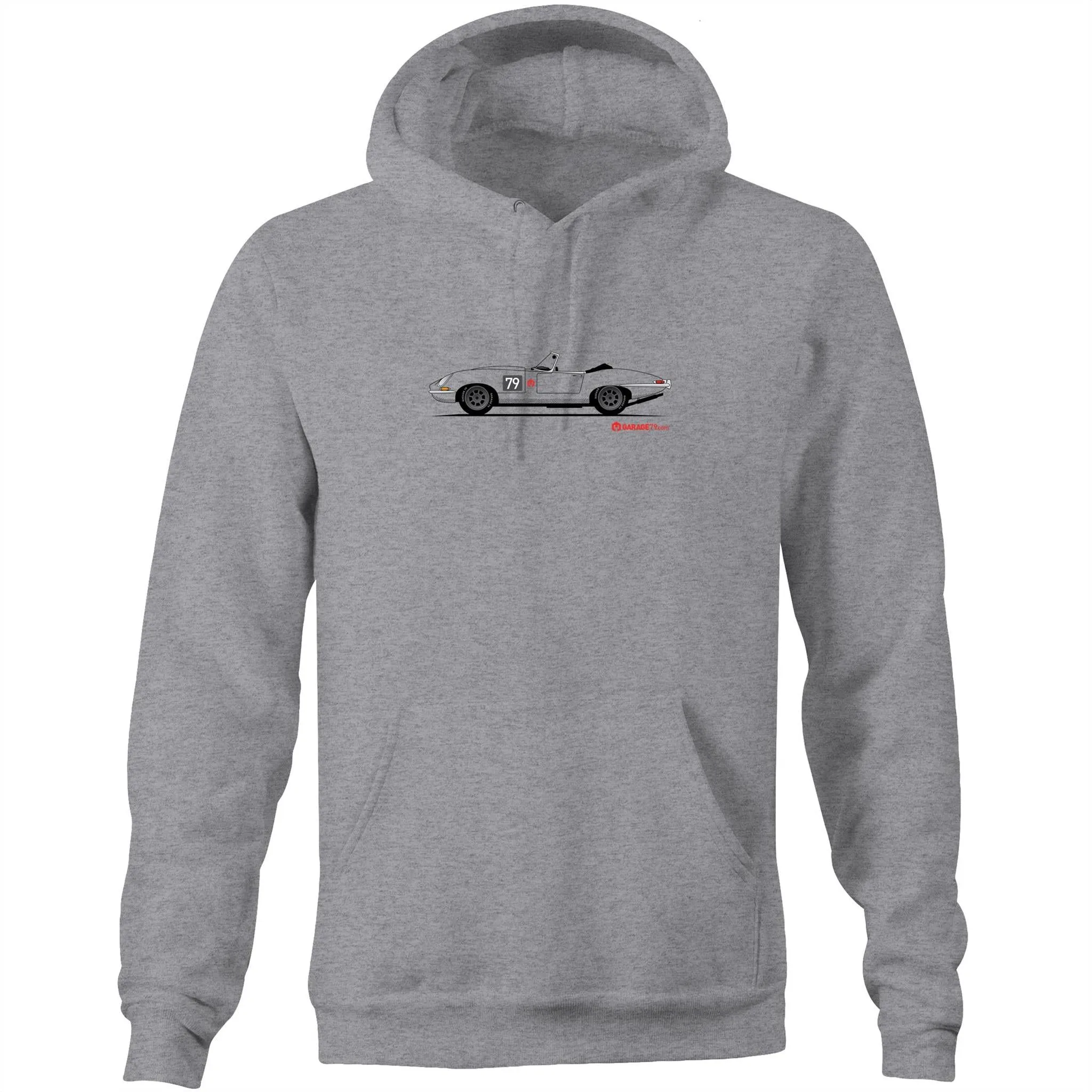 Jaguar E-Type Series One Roadster Pocket Hoodie Sweatshirt