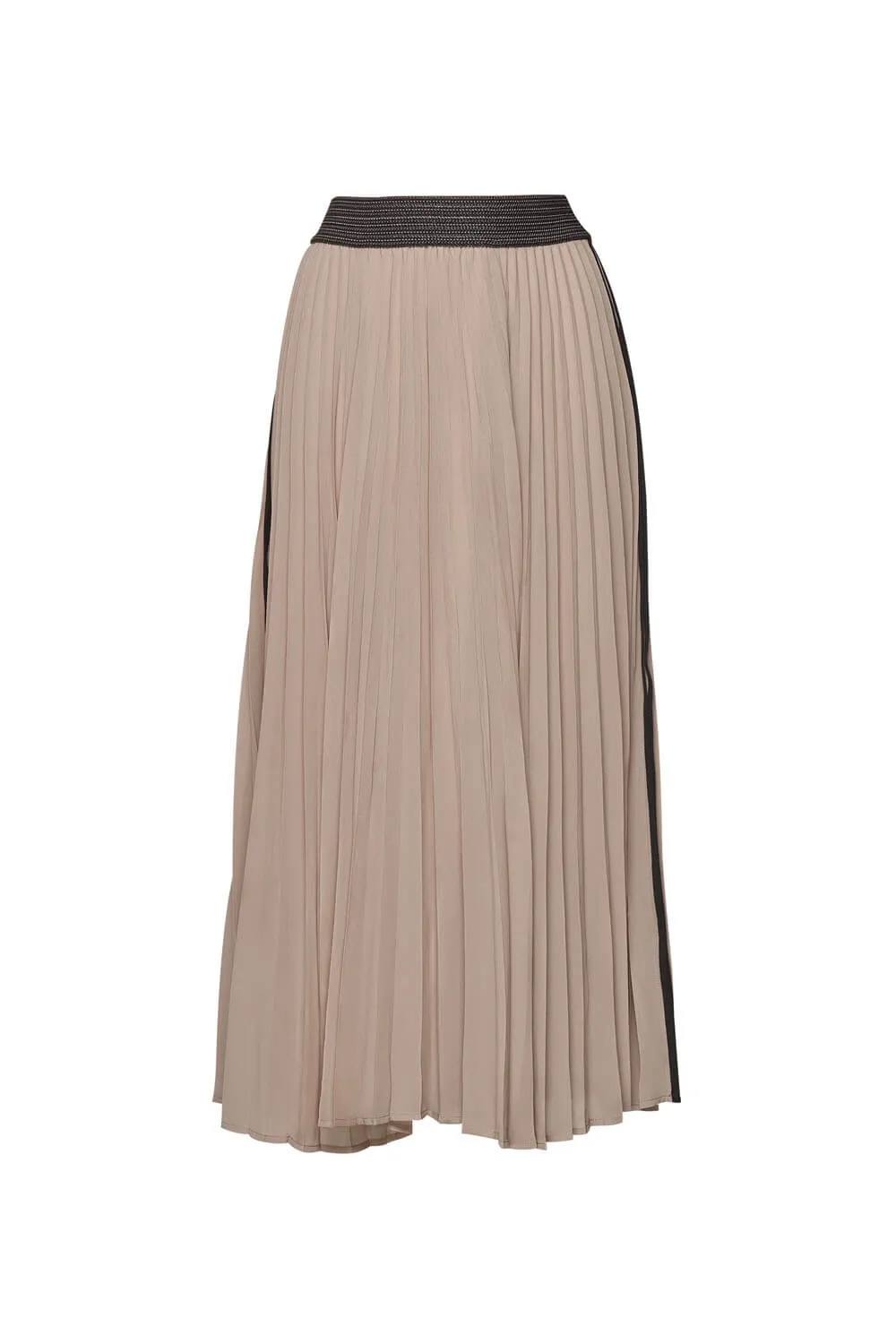 Just Pleat It Skirt - Taupe