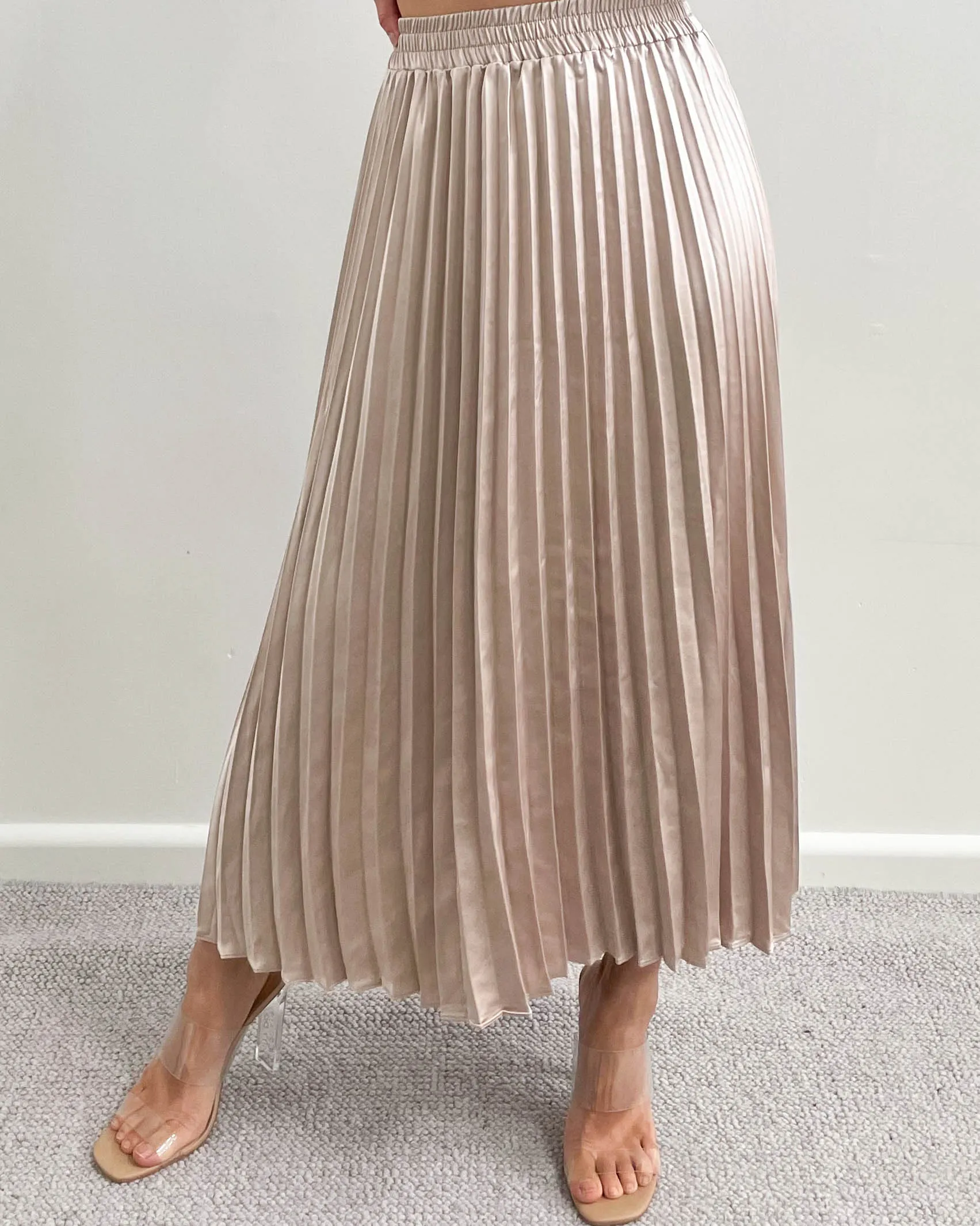 Keila Pleated Skirts Champagne