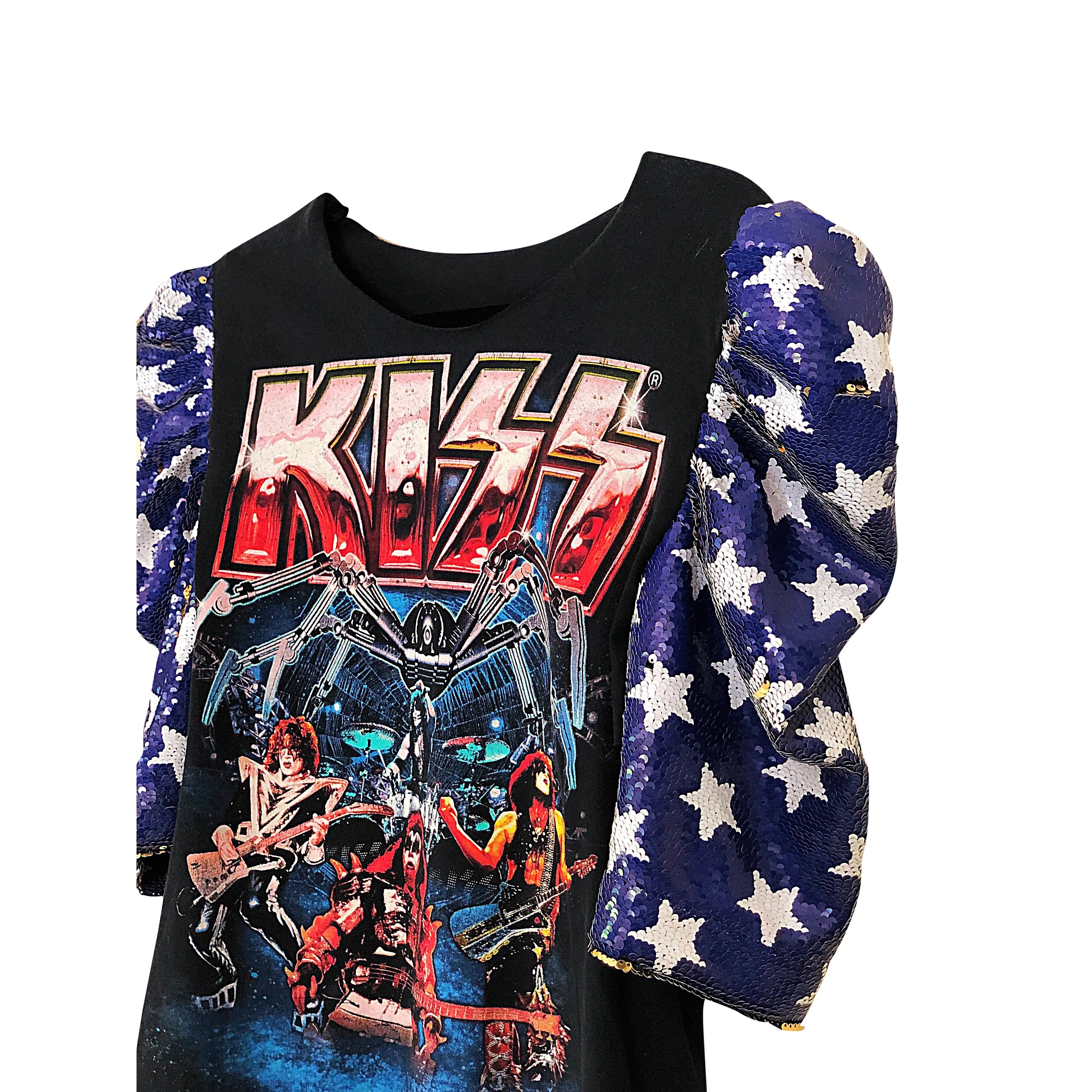 KISS Sequin Stars T Shirt