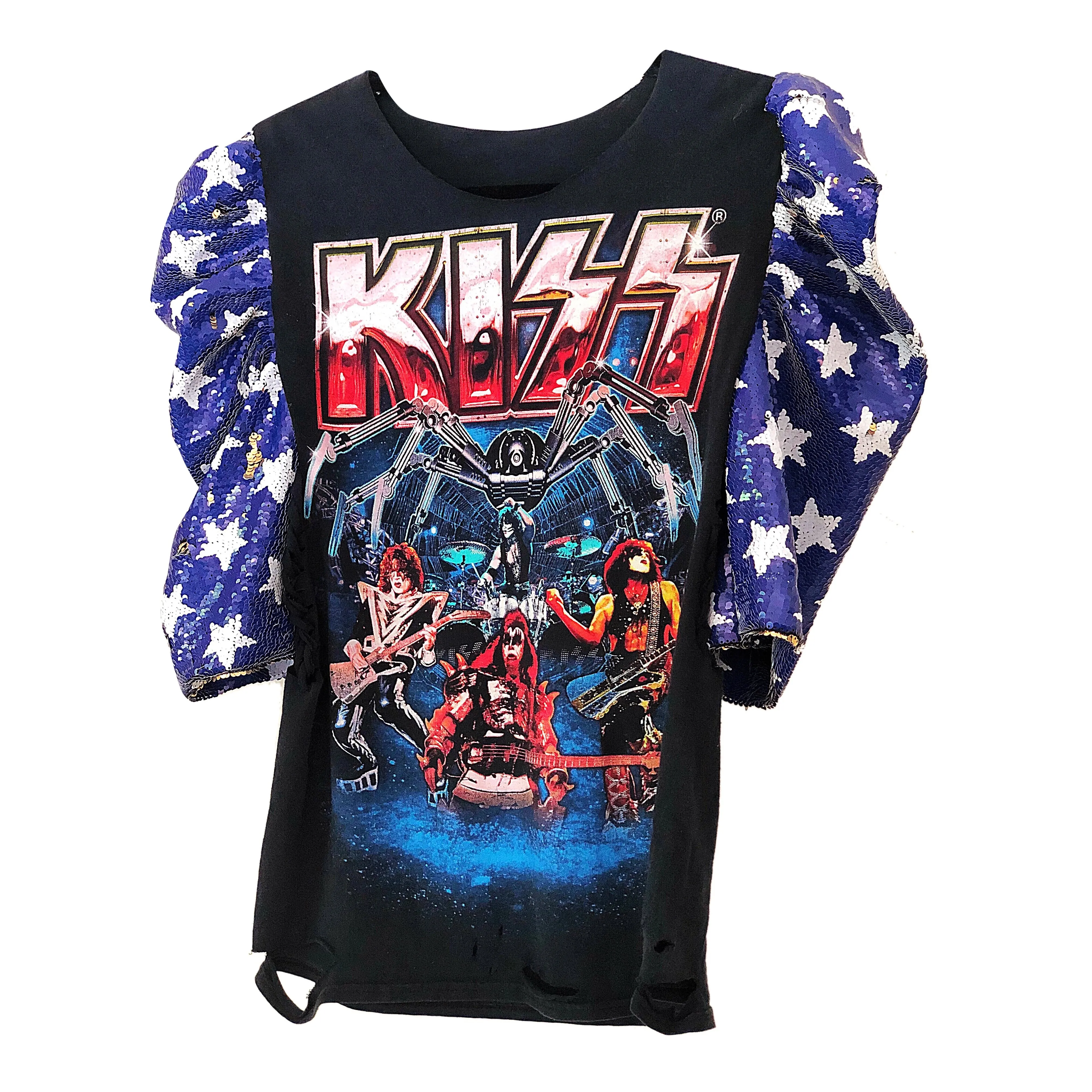 KISS Sequin Stars T Shirt